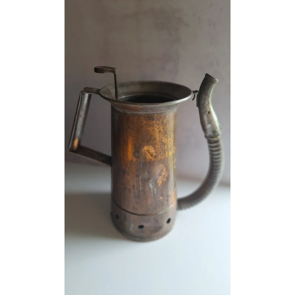ANTIQUE BROOKINS MANUFACTURING OIL CAN DAYTON OHIO HALF GALLON COLLECTIBLE